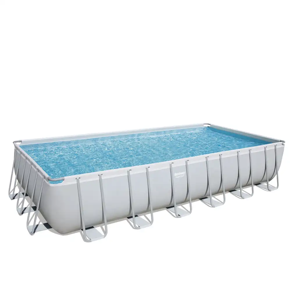 Bestway 56474 power steel rectangular plastic frame family lounge swimming pools products