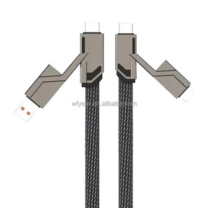 Cable de Datos <span class=keywords><strong>USB</strong></span> Estándar TechPhantom de 120W con Carga Rápida 4 en 1, Trenzado y Blindado, 2A Glory para Teléfonos Android, Banco de Energía y Uso en Automóvil, 1m - Product Image 3