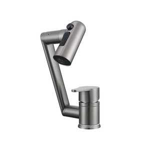 Robotic Arm <b>Basin</b> Faucet 304 Stainless Steel <b>Single</b> Handle Deck Mounted Modern Design Hot Cold Water <b>Tap</b> - Product Image 2