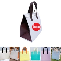 Petit sac isotherme à emporter pour la livraison de repas, sac de livraison alimentaire portable jetable en non-tissé, sac isotherme non tissé