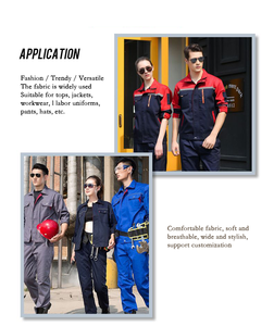 Vải may công nghiệp Ronghong OEM ODM TC Twill 210 GSM nhuộm màu dệt 80% <span class=keywords><strong>Polyester</strong></span> <span class=keywords><strong>20</strong></span>% Cotton dùng cho đồng phục - Product Image 5