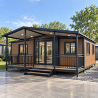 Maison conteneur modulaire préfabriquée en acier – Conception mobile démontable, tailles 20 pieds/40 pieds, pour usage extérieur (bureaux et espaces de vie)