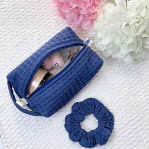 Bolsas de Maquillaje Personalizadas, Ecológicas, de Gran Capacidad, para Mujer, Bolsa Organizadora de Cosméticos de Viaje, de Algodón, Regalo para Damas de Honor, Portátil, con Cierre - Product Image 5