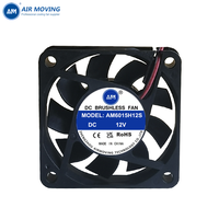 Ventilador de Refrigeración AM6015H12S 12V 24V 5V 60x60x15mm con Rodamiento de Aceite, Axial Sin Escobillas, Silencioso, 20 CFM, para Impresora 3D y Caja de Ordenador, de Plástico