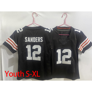Maglie Cleveland all'ingrosso 12 Shedeur Sanders giovani cucite maglia da Football americano gioco maglia maglia limitata - Product Image 3