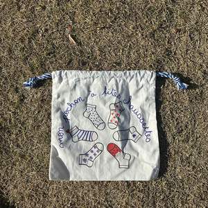 Personalized Fabric Cotton Bag White Cotton Muslin <b>Drawstring</b> Gift Bag <b>Pouch</b> with Custom Printed Logo - Product Image 6