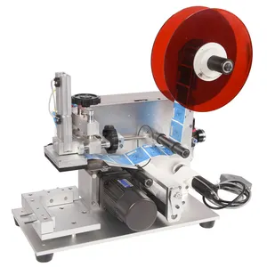 Factory Supply Semi Automatic Surface Label Applicator Flat Square Bottle Labeling Machine