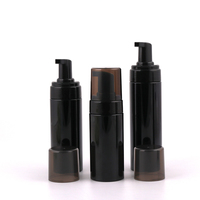 Bouteille moussante en plastique de savon à main noir de bonne qualité 50ml 100ml 120ml 150ml 200ml bouteille de pompe moussante à capuchon PET