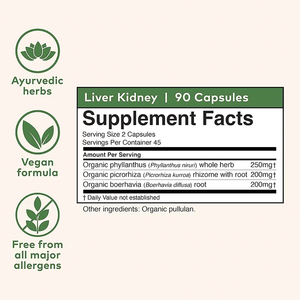 Fabricant d'aliments santé OEM/ODM Marque privée Capsules détoxifiantes pour le foie et les reins Soutient la fonction saine du foie et des reins - Product Image 2