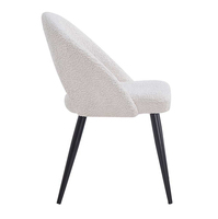 Chaises de salle à manger légères et luxueuses pour hôtels, chambres, restaurants et cafés, avec un tissu contemporain et un coussin doux et décontracté.