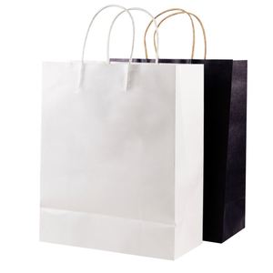 Sacs en papier kraft en gros, sacs en papier kraft personnalisés imprimés, sacs en papier kraft colorés avec poignées - Product Image 2