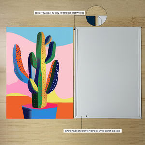 Vente en gros 2025 Affiche d'art en métal de style jardin Impression botanique en étain Décoration murale de couloir montée par aimant Plaque peinte - Product Image 4