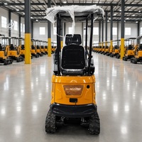 Mini-excavatrice compacte 1,5 tonne à vendre, avec cabine, moteur diesel Kubota, certifiée CE EPA EURO5, pour usage agricole