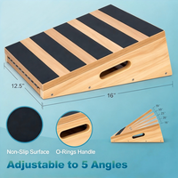 Planche inclinée portable en bois pour étirements des mollets, squats, étireur de mollets, planche inclinée réglable, planche inclinée en bois