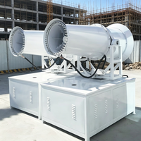 Fabricant de ventilateurs brumisateurs portables automatiques, système de suppression de la poussière par canon à brouillard de 30 m
