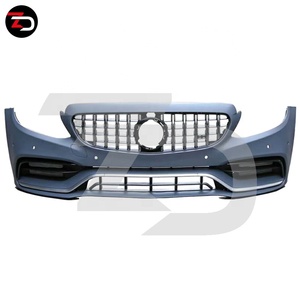 Kit de pare-chocs avant avec filet avant, pour <span class=keywords><strong>Mercedes</strong></span> classe C W205, C205, A205, S205, amélioration 2015, Style C63, 2020 — 2019 - Product Image 2