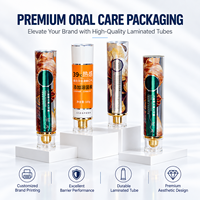 Tube de dentifrice en aluminium plastique brillant ABL, imprimé UV, logo personnalisé, bouchon à vis 12,7-35 mm, emballage pour soins bucco-dentaires
