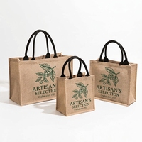 Sac fourre-tout écologique en toile de jute réutilisable, de haute qualité, populaire, promotionnel, pour les courses, avec logo personnalisé