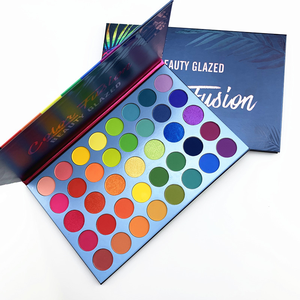 บิวตี้ เกลซเซด พาเลทอายแชโดว์ 39 สี เรนโบว์ เนื้อแมทท์ วิ้งค์ระยิบระยับ สีสันสดใส เมคอัพสุดหรู พาเลทอายแชโดว์ - Product Image 1