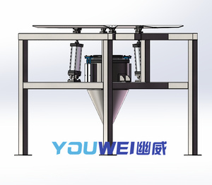 Nửa khung bột trung chuyển tấn số lượng lớn Túi dỡ trạm chân không băng tải Túi unloader - Product Image 3