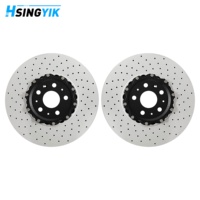 Kit de disques de frein arrière 2 pièces 390x34mm 86822033 pour Chevrolet, avec capteur de conversion de taille standard et plaquettes universelles pour étrier de frein