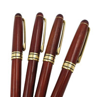 Stylo à bille en bois de rose naturel écologique promotionnel BECOL, stylo à bille en bois personnalisé avec logo imprimé pour cadeau