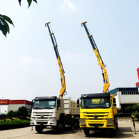 Grue montée sur camion à articulation d'occasion XCMG SQZ105-3, camion à benne basculante de 5 tonnes avec grue, prix