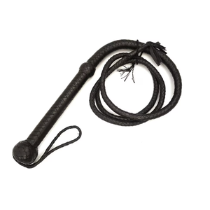 Fouet de taureau en cuir de peau de vache personnalisable fournisseur d'usine en gros produit de cheval fait à la main - Product Image 3