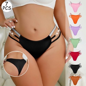 Culottes Confortables Sans Coutures en Spandex et Nylon pour Femmes, Taille Mi-Haute, Anti-Bactériennes, Tricotées, Vente en Gros de Lingerie - Product Image 2