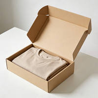 Boîte d'emballage en papier à plat avec logo personnalisé, boîte en carton ondulé, carton découpé, boîte pliante en kraft, boîte d'expédition par courrier