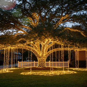 Lumière à fibre <span class=keywords><strong>optique</strong></span> d'extérieur avec changement de couleur RVB vibrant, étanche, pour la décoration paysagère des arbres, des parcs et une <span class=keywords><strong>ambiance</strong></span> festive - Product Image 1