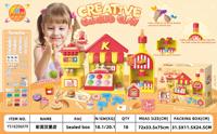 Juego de simulación de heladería con masa de colores para niños, juguete de postres DIY, arcilla de 12 colores, accesorios aleatorios, regalo de cocina de juguete para niñas