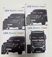 Pantalla LED Flexible Programable por APP para Autos, Modelo 1632 1664 2064 1696, Luces Ojos de Demonio, Animación de Texto e Imágenes para Autos y Camiones
