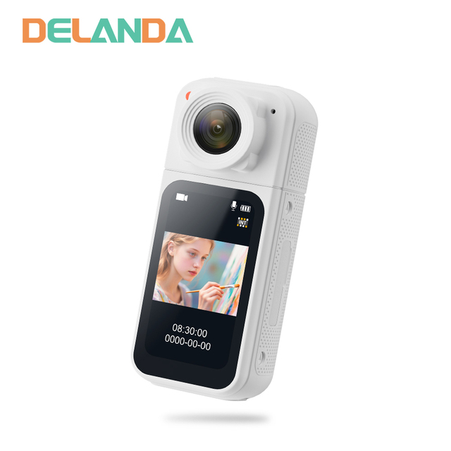 S83 Thumb Sport Camera HD 180° Rotation APP Control Waterproof Outdoor Vlog Mini Body Camera 2.7k Magnetic Action Sports Camera