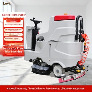 Self-propelled commercial floor scrubber, industrial floor scrubber for factory workshops and shopping malls; cleans floors and - Product Image 1