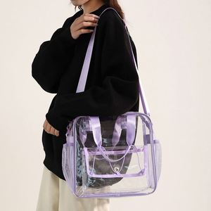 Outdoor Travel Beach PVC Tote Bags Single Shoulder Sling Bag Waterproof Transparent Hand Bag - Product Image 6