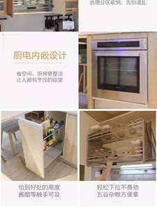 SANTOPOVA Modern Luxury Kitchen Cabinet Factory Supplied White PVC Modular Home Assembled Wooden SetFurniture Design - Product Image 2