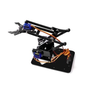 Kit de Brazo Robótico Acrílico DIY de 4 Ejes, Brazo Mecánico Programable para Aprendizaje STEM, Proyecto de Máquina de Garras de Escritorio Onestopelectronic - Product Image 1