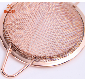 Ensemble de passoires écologiques en acier inoxydable or rose, coniques, à mailles fines, avec crochets, pour filtrer l'huile - Product Image 5