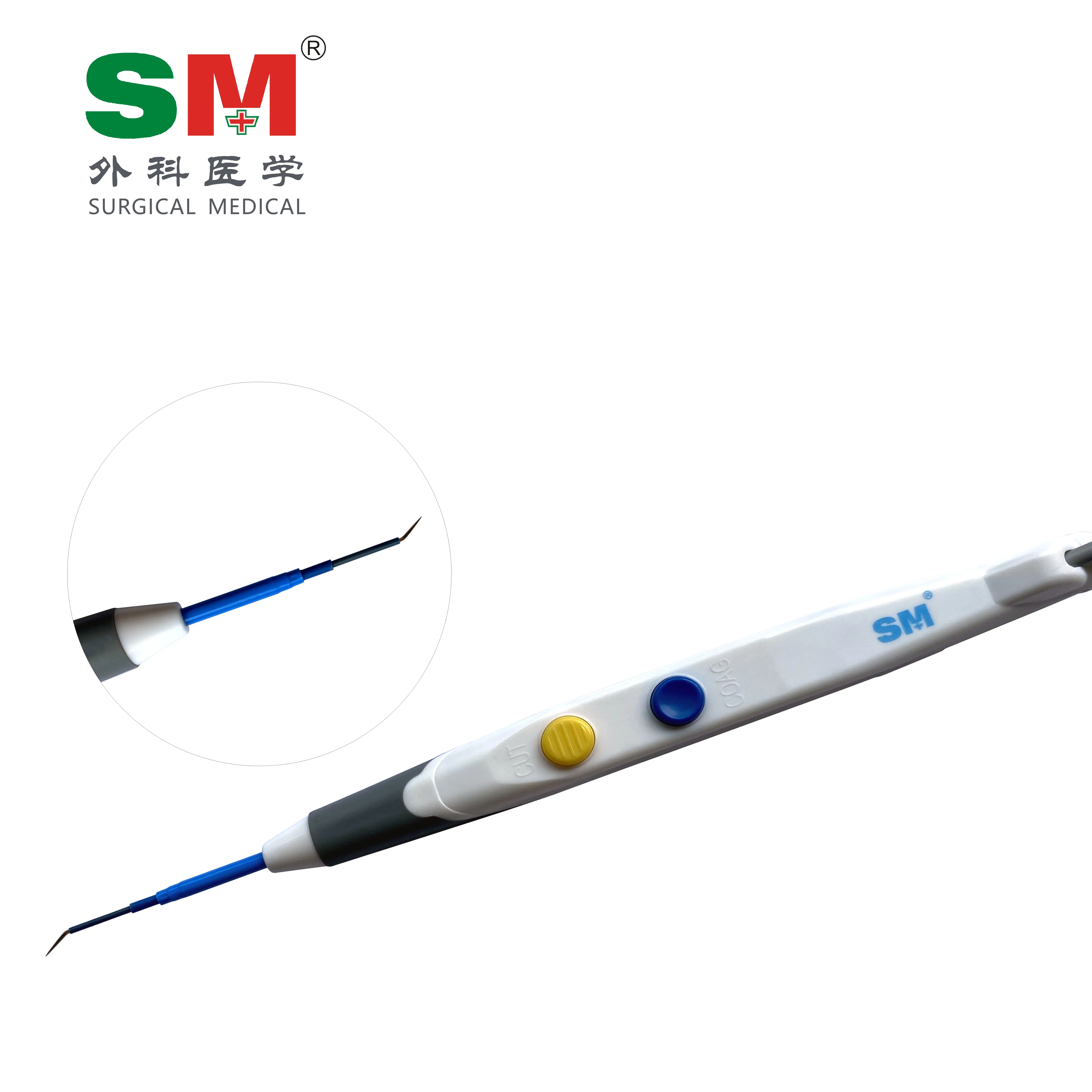 Elektro chirurgischer Einweg-Fingersc halter mit mehreren Längen Elektro chirurgischer Bleistift