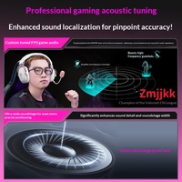 Casque de jeu sans fil Edifier G5 rose avec haut-parleurs dynamiques, réduction active du bruit, pour écouteurs supra-auriculaires pour PC PUBG