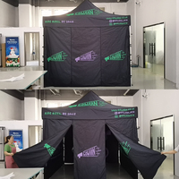 Tente de marché alimentaire personnalisée haut de gamme 10x10 pieds, gazebo respirant en maille 300D coupe-vent avec structure en aluminium