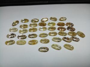 M.Y.GEMS - Gema de Cuarzo Rutilado Dorado Natural de Alta Calidad, Corte Ovalado de 8x16 mm, Certificada por Terceros, Suelta para Joyería - Product Image 4