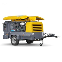 Compresseur d'air mobile Atlas Copco XAS 88 d'origine, 175 Cfm, 7 bars, diesel, portable, avec capot de protection pour la construction