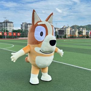 Costume de mascotte chien bleu gonflable pour Halloween, style humain, pour fêtes en extérieur, cosplay <span class=keywords><strong>Bingo</strong></span>, événements et spectacles de dessins animés et d'<span class=keywords><strong>anime</strong></span> - Product Image 2