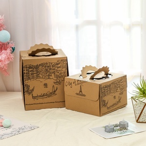 Alta qualità sostenibile Eco-Friendly cibo bar portatile scatole di imballaggio di carta per prodotti da forno biscotti pasticcini - Product Image 3