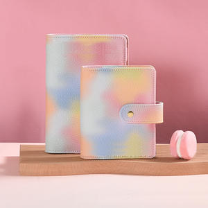 A5A6A7 PU classeur pour cahier à feuilles mobiles Budget Planner macarons Agenda Boucle de stockage de trésorerie Livre de comptage Cadeaux pour enfants - Product Image 3
