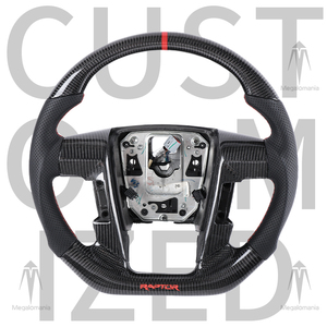 Volant en fibre de carbone personnalisé compatible avec <span class=keywords><strong>Ford</strong></span> Ranger <span class=keywords><strong>Ford</strong></span> <span class=keywords><strong>Raptor</strong></span> F150 <span class=keywords><strong>F</strong></span>-150 SVT Focus Volant LED - Product Image 1