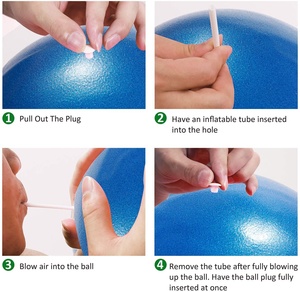 필라테스 공 22cm 30cm 50cm 55cm 90cm 95cm <span class=keywords><strong>100cm</strong></span> 110cm 120cm 135cm 친환경 피트니스 운동 필라테스 요가 로고가있는 체육관 공 - Product Image 6