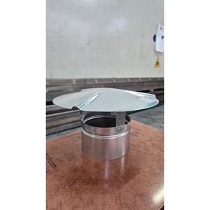 Cubierta de Chimenea de Acero Inoxidable, Cubierta Fija para Chimeneas de Techo con Diseño Industrial - Product Image 5